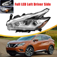 For 2015-2018 Nissan Murano Full LED Headlight Lamp Assembly Left Driver Side