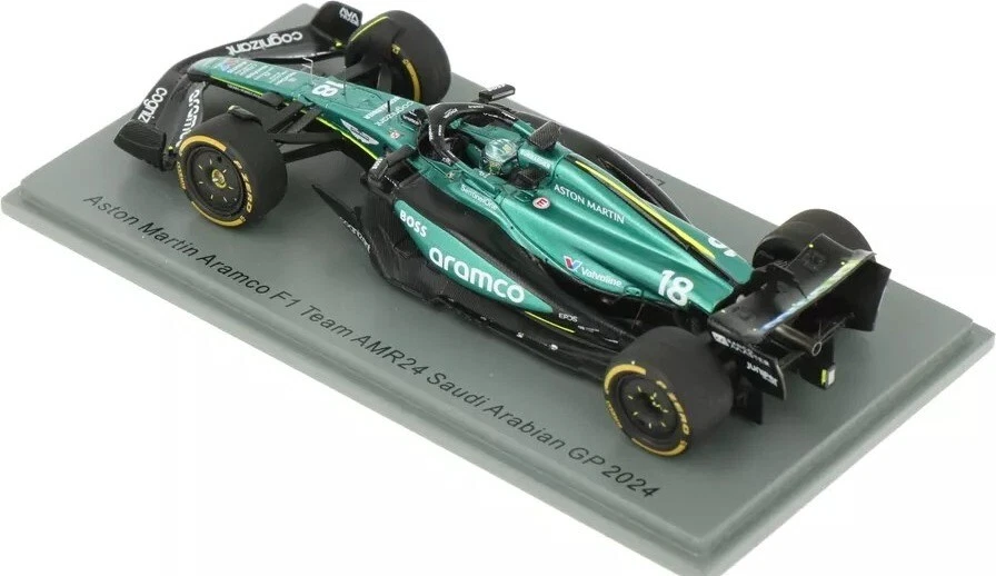 Aston Martin Aramco F1 Team AMR24 No.18 Saudi Arabian GP 2024 Lance Stroll in 1: - Image 3 of 4