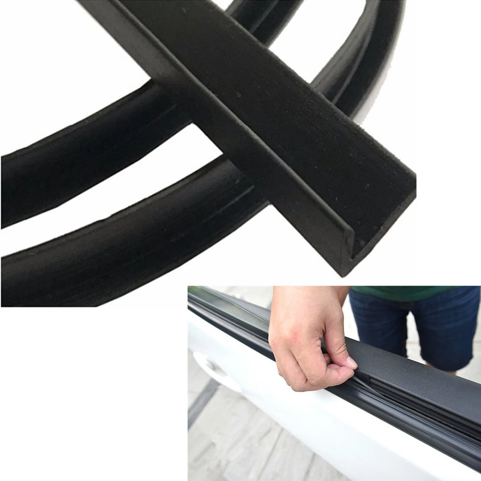4M Car Door Side Window Trim Edge Moulding Noise Weatherstrip Glass Seal Strip - Image 3 of 4