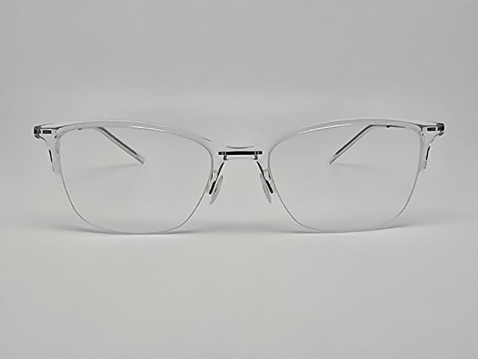 Marco de gafas ultraligero plateado cristalino puro Airlock 3005 971 con estuche Foto 2 de 4