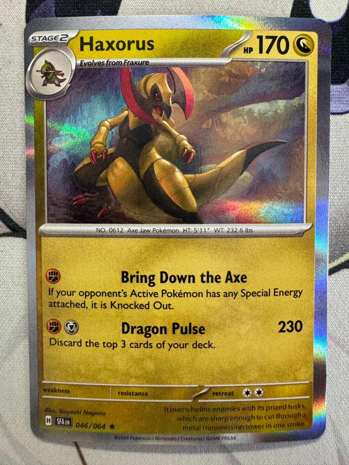 Haxorus Holo English Pokemon TCG BKAU870
