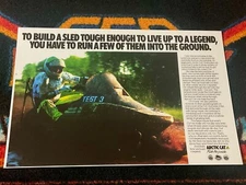 🏁 ‘89 ARCTIC CAT WILDCAT 650 Snowmobile R&D Poster vintage sled (Mud) ⚫️🟢