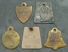 Detroit Dog License Lot 5 Tags 1941 1946 1947 1948 1949  Michigan Arts & Crafts — photo 1