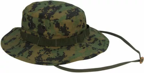 Sombrero Boonie Rothco táctico militar camuflaje ala ancha sol pesca - Imagen 15 de 28