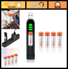 "Rechargeable 1.2V 700mAh N Size NiMH Battery & USB Charger Kit - LR1 MN9100"