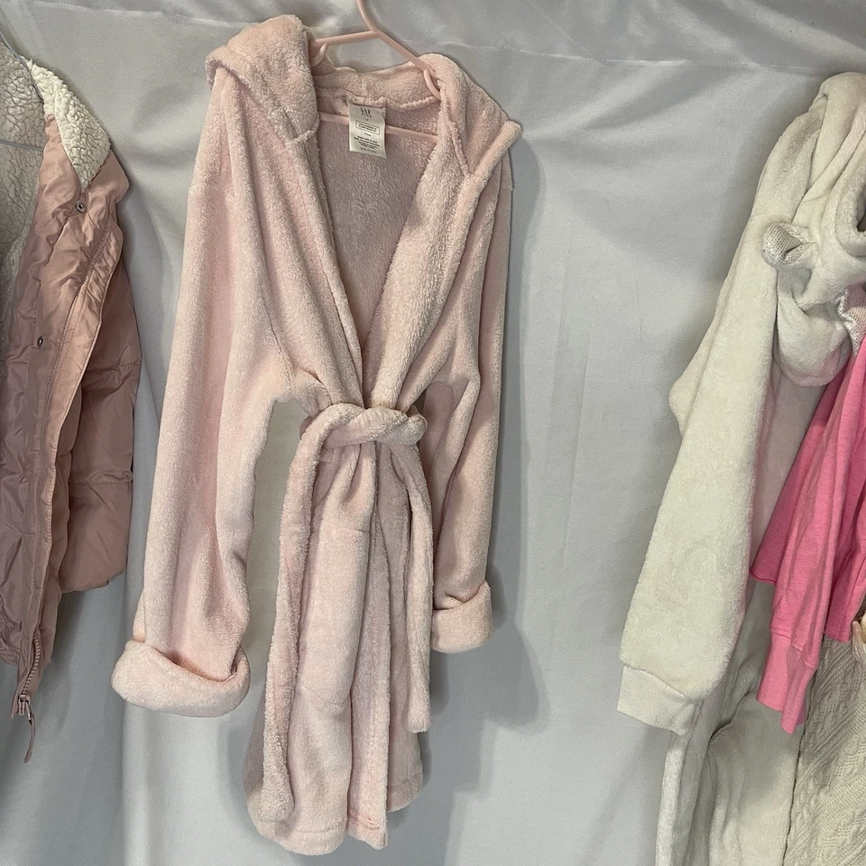 Girls Size 8 Lot Mostly Winter/ Puffer Jacket, Gap Robe, Holiday Dress, MSRP$250 - Image 4 of 4