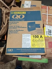 *NEW* Square D QO612L100DF 100A 6 Spaces 12 Circuits Enclosure 240V 