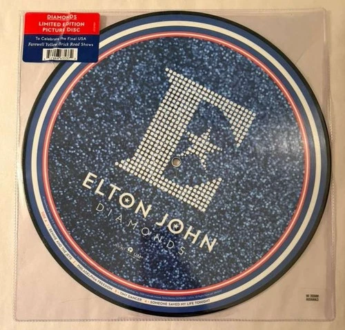 ELTON JOHN – DIAMONDS - LIMITED EDITION PICTURE DISC VINYL LP NEW - A21