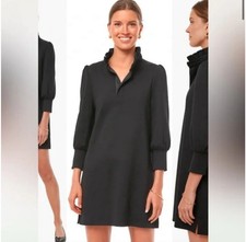 Pomander Place Tuckernuck abito donna Charlotte Terry scollo a volant XXL nero
