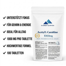 Acetyl L Carnitin 1000mg Tabletten Fokus Gehirn Energie