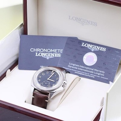Longines Pilot Majestic L2.838.4 43mm SS Black Dial Automatic Watch #C5256