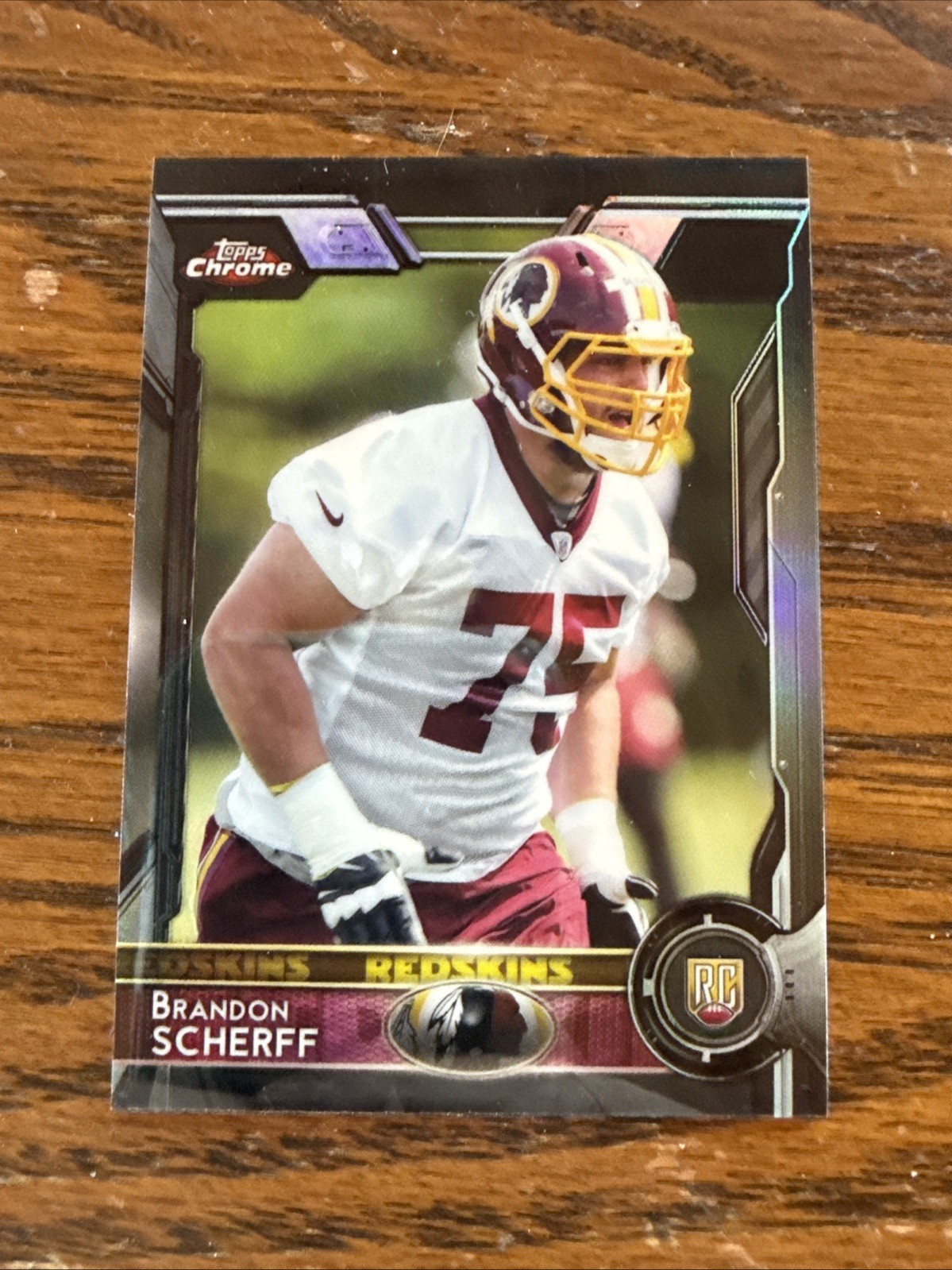 Brandon Scherff Topps Chrome #117 Black Refractor