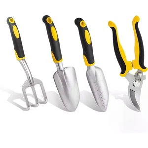 Aluminium lourd 4-Piece Ensemble d'outils de jardin Rust-Proof Outils à main de jardinage avec