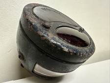 Rare Vintage Jeweled Red Glass Lens Marker Brake Light Fender Signal Tail Lamp