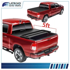 5ft Truck Bed Tonneau Cover For Ford Ranger 2019-2022 Soft Tri-Fold 5' Bed