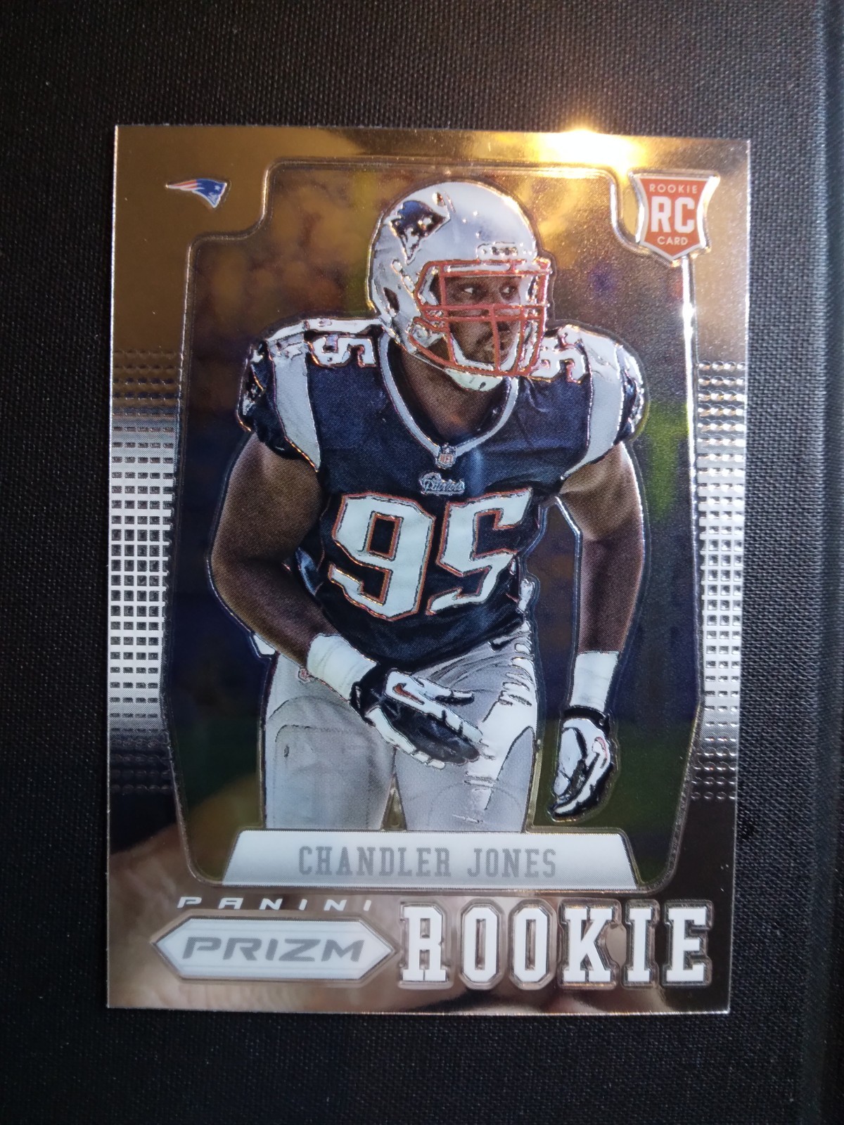 2012 Panini Prizm #246A Chandler Jones RC Rookie Patriots (Two Hands)