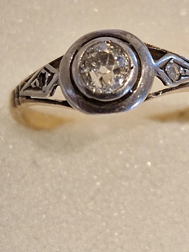 Altschliffdiamant - Ring O,25 ct - Bild 2 von 4