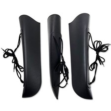 Leather Black Bass Bow Quiver Protective Pouch for 3/4 Double Bass Bow
