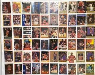 92 Card Vintage Bulls Michael Jordan Lot Collection