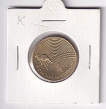 AUSTRALIAN: 2019 $1 aUNC AUSSIE COIN HUNT ALPHABET LETTER  K  KANGAROO  #6298