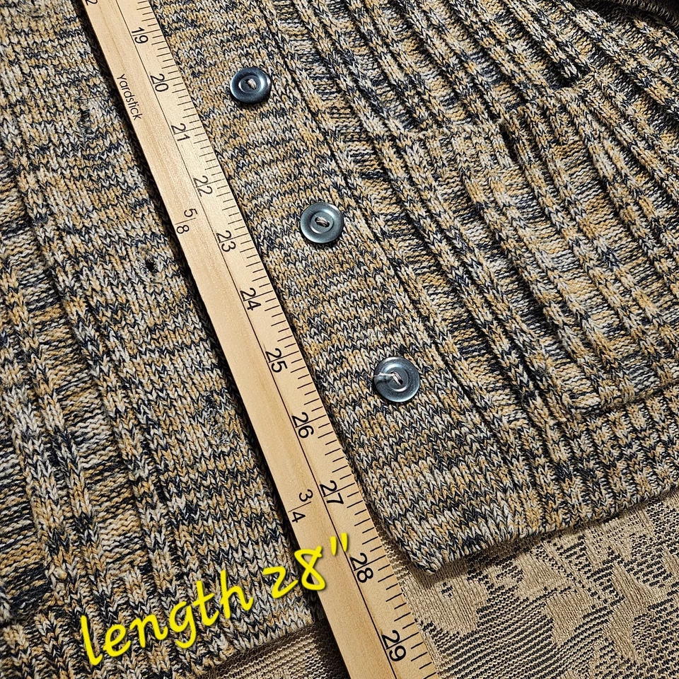 Vintage 70s Long Knit Cardigan Bell Sleeves Cottagecore Grunge Fairy Grannycore - Image 4 of 4