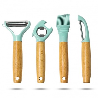 Beille Kitchen Gadgets Cooking Baking Supplies Meal Prep Tool Set Pastel