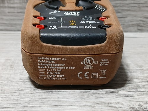Southwire 14070T TechnicianPRO Cat IV 600V True RMS Precision Multi-Meter - Picture 7 of 8