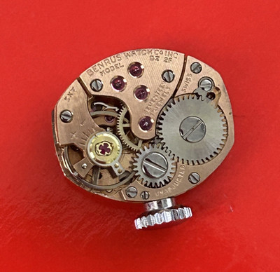 Benrus DZ 2F ( AS 1491)  Used Watch Movement  17 Jewels Working for Parts  (M68)