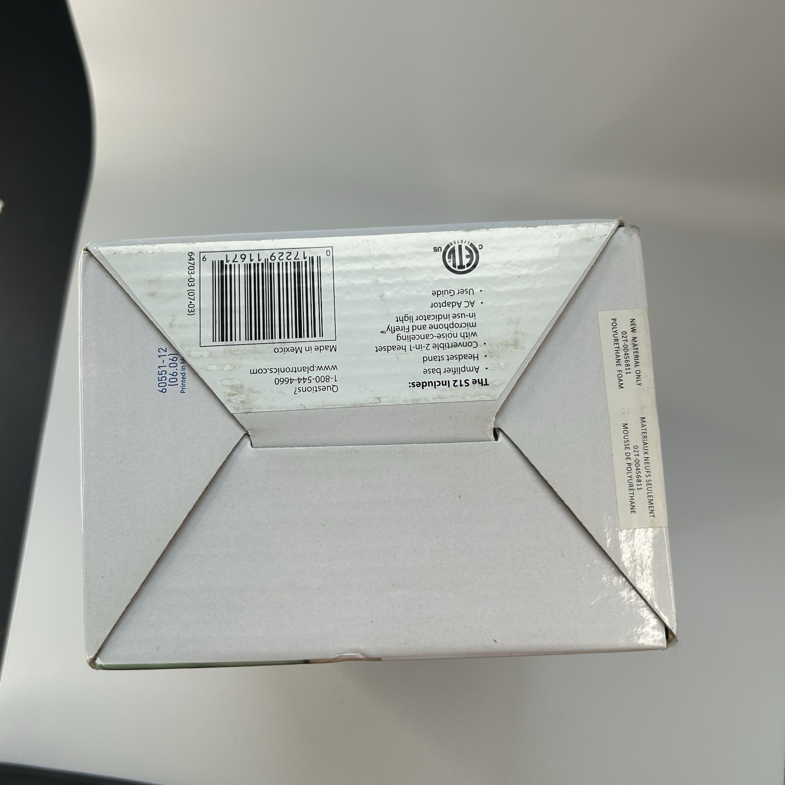 NEW ~ PLANTRONICS S12 Corded Telephone Headset System ~ 64703-03