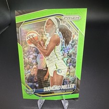 Panini 2025 Prizm WNBA Diamond Miller Lime Green Prizm /225 #27 - Dallas Wings