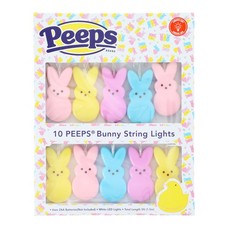 Peeps Easter Bunny Pastel String Lights 5ft