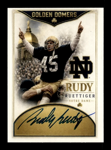 Rudy Ruettiger Autograph Signed Auto Custom Card (B61) Notre Dame Fighting Irish