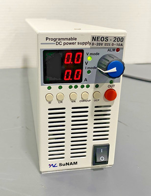 SuNAM NEOS-200 Programmable Switching Mode DC Power Supply Power Tested Read