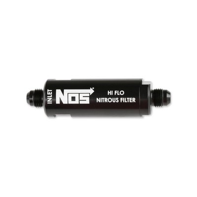 NOS 15556NOS In-Line Hi-Flow NOS Filter, 6AN - Black