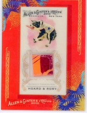 2010 TOPPS ALLEN & GINTER RELIC PIECE DISC OF TONY HOARD/RORY A6