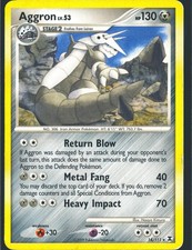Aggron 14/111 Rare Rising Rivals Pokemon Moderately Played