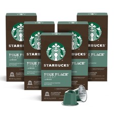 Starbucks by Nespresso Original Line, 10 Count Pack of 5 , Pike Place Roast