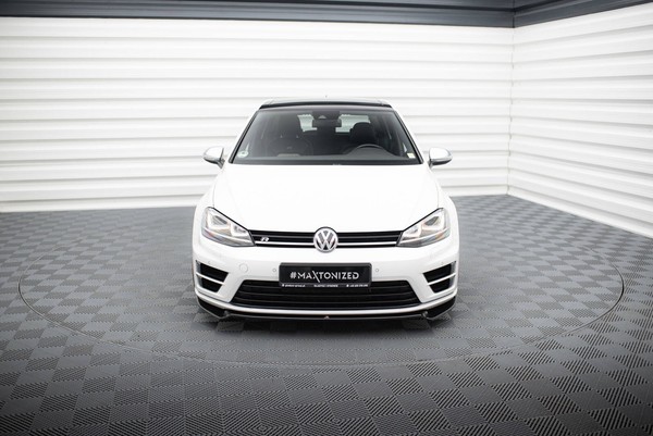 Maxton Design Frontlippe V.2 Passend FüR Vw Golf R / R-Line Mk7 Schwarz Hochglan-image