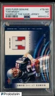 2002 Fleer Genuine Names Of The Game Tom Brady GU Jersey /500 PSA 7 NM