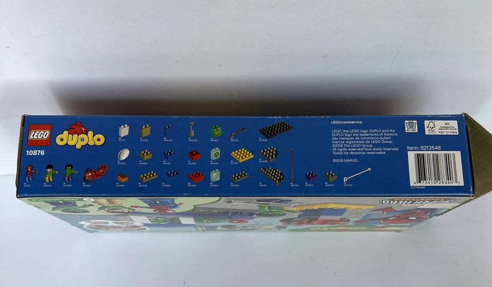 Lego Duplo Super Heroes Spider-man Hulk Adventures 10876 ТОЛЬКО КОРОБКА - Изображение 3 из 4