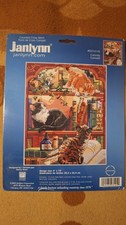 NOS Janlynn Curiosity Kitten Cat 023-0145 Counted Cross Stitch Kit 2004 8 x 10
