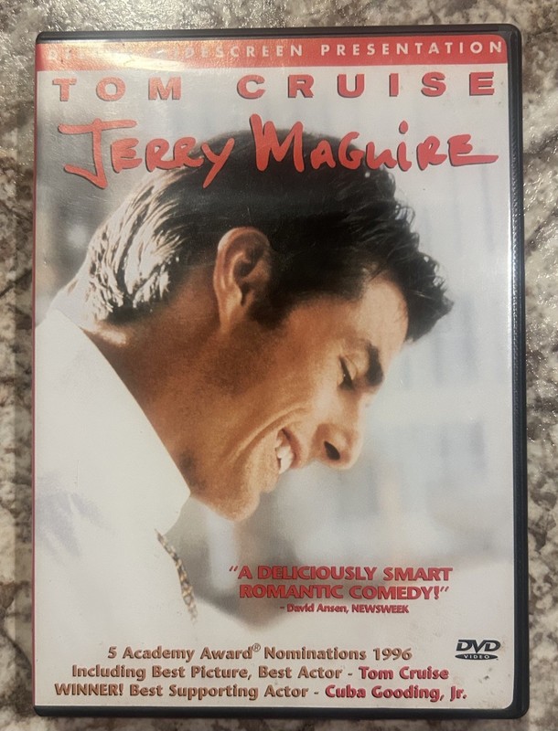 Jerry Maguire (DVD 1996 Drama) Tom Cruise  Renee Zellweger  Cuba Gooding Jr