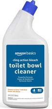 Amazon Basics Toilet Bowl Cleaner with Cling Action Formula, Bleach, Fresh Scent