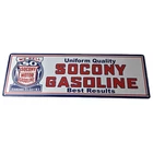 Vintage Socony Gasoline Sign - Mobil Gas Pump Advertising Porcelain Sign