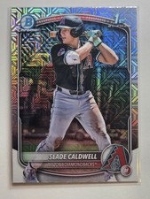 2025 Bowman Chrome 1st Refractor Mojo Mega BCP-21 Slade Caldwell Diamondbacks