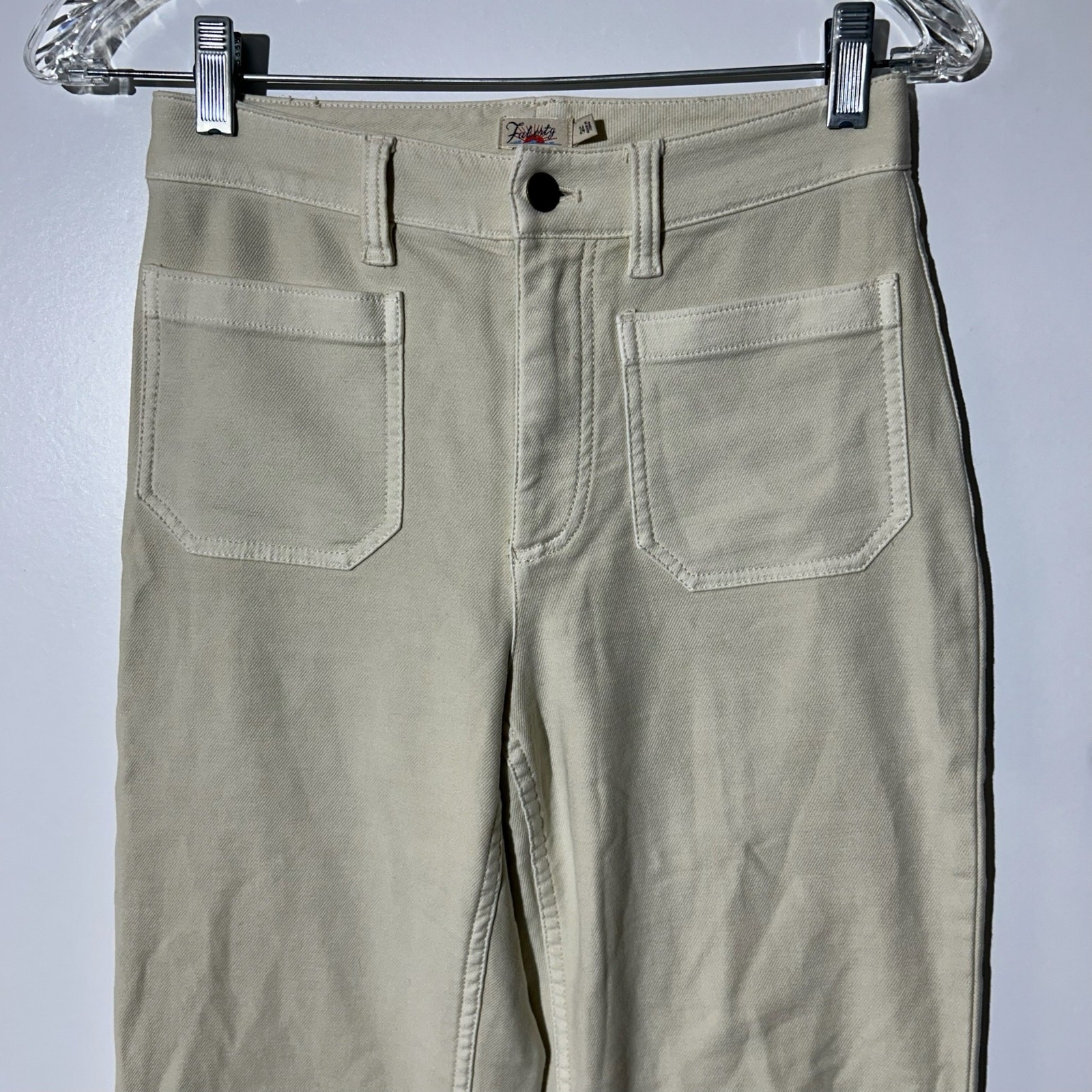 Faherty Soft Stretch Cord Patch Pocket High Rise … - image 2