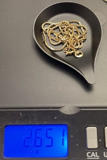 "Collar de eslabones de caja de 18"" de oro amarillo sólido de 14K de 2 65 gramos"
