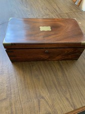 ANTIQUE SLOPING PORTABLE WRITING DESK WITH HIDDEN DRAWER-Good Condition