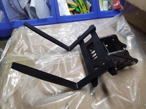 USED LESU Metal Fork Bucket For DIY 1/14 374 374F RC Hydraulic Excavator Model