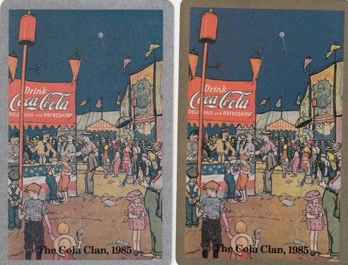 COCA COLA - CIRCUIS - set of 2  - single vintage playing cards